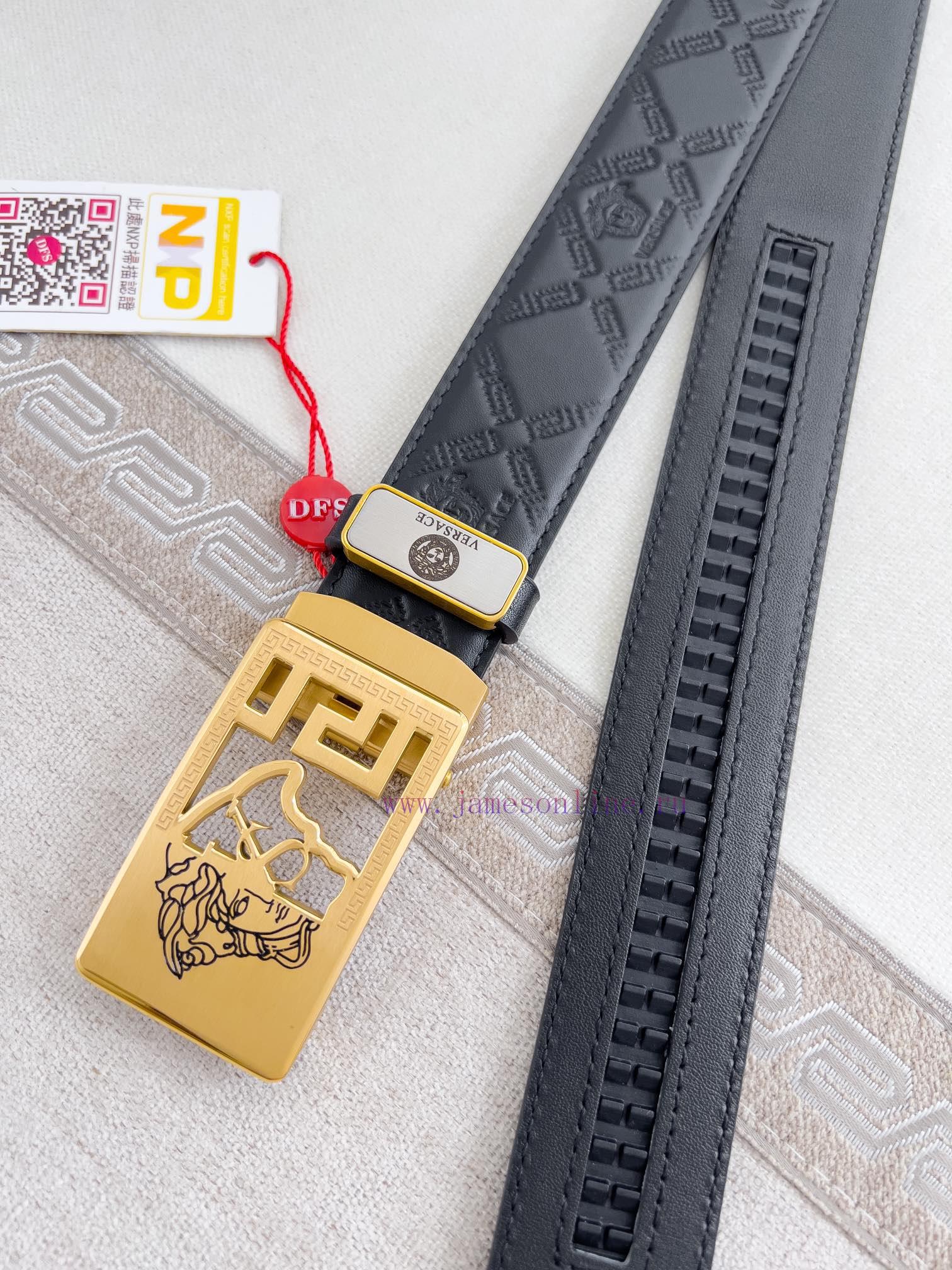 Versace Versace. ️ Belt and belt automatic beltAutomatic belt, classic head buckle made of p 33hif0zb - Image 7