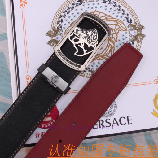 Belt belt Versace cowhide beltMen's belt material: 100% head layer cowhide belt, guaranteed htx6lcmz - Image 10