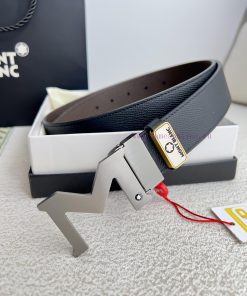 Montblanc Montblanc ️ Belt and beltBuckle, new original classic boutique two-color buckle, p vl4ybfq4