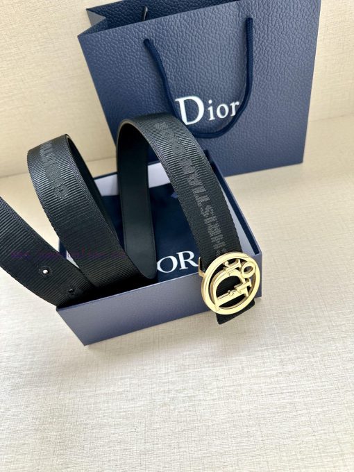 Dior's 3.5cm wide gold trimmed brass waistband buckle is a new addition to the spring collec p7w1e02p - Image 5