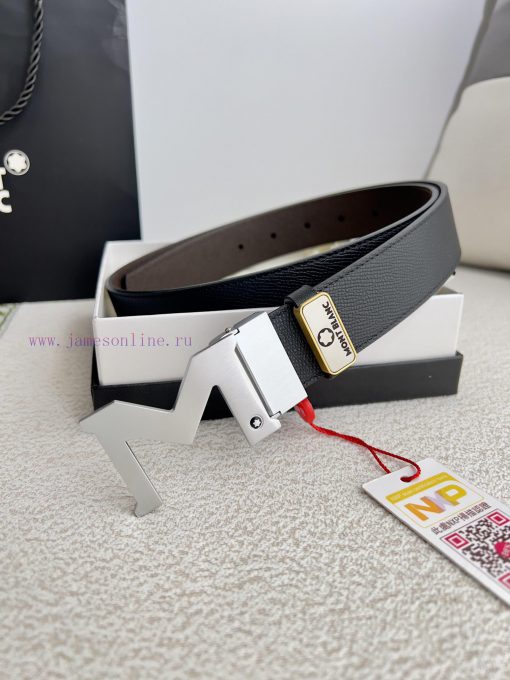 Montblanc Montblanc ️ Belt and beltBuckle, new original classic boutique two-color buckle, p dyfcflo2