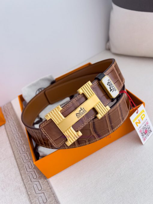 Hermes Hermes waist beltHanging buckle, classic pure steel material buckle head, double-side ynjsoyif