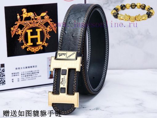 Belts from Herm è s Her...️The waist belt is made of 100% cowhide, ensuring that the genuine o8bqovlc - Image 4