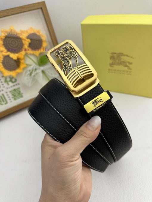 Burberry automatic beltMaterial: Leather Belt with 100% Head Layer. The leather belt is guar ape3poyl - Image 2