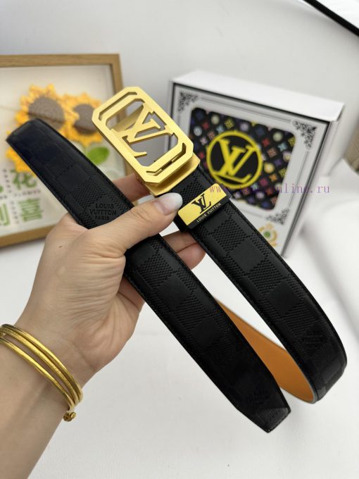 LV... Louis Vuitton automatic beltMaterial: Leather Belt with 100% Head Layer. The leather b rlfla9k0 - Image 3