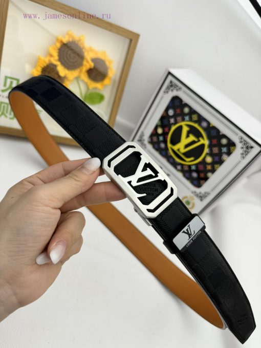 LV... Louis Vuitton automatic beltMaterial: Leather Belt with 100% Head Layer. The leather b tztffrlj - Image 6