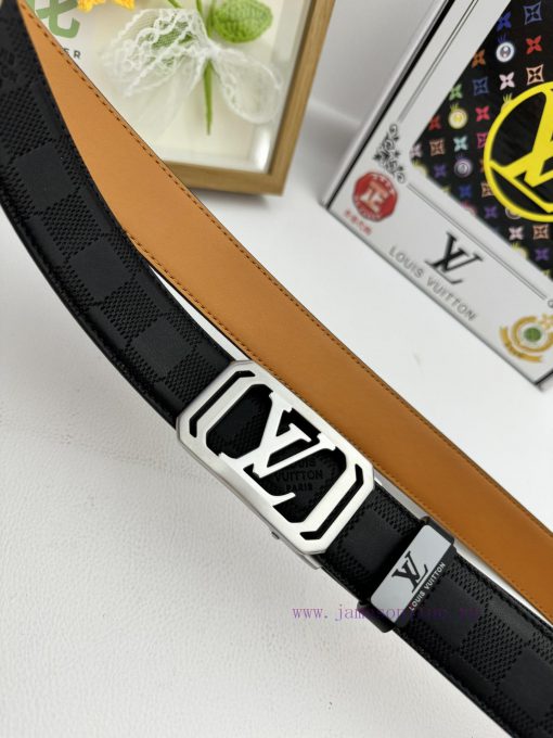 LV... Louis Vuitton automatic beltMaterial: Leather Belt with 100% Head Layer. The leather b tztffrlj - Image 7