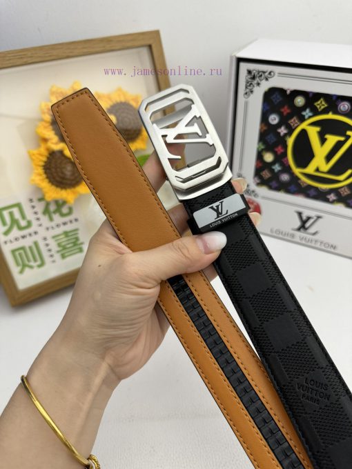 LV... Louis Vuitton automatic beltMaterial: Leather Belt with 100% Head Layer. The leather b tztffrlj - Image 9