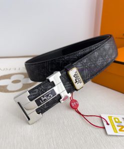 Hermes Hermes waist beltHanging buckle, classic pure steel material buckle head, double-side col9389x