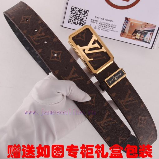 Belt LV Louis Vuitton ️The waist belt is made of 100% cowhide, ensuring that the genuine lea knhilayp - Image 5