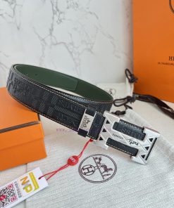 Hermes Hermes waist beltHanging buckle, classic pure steel material buckle head, double-side 7wxq0hth
