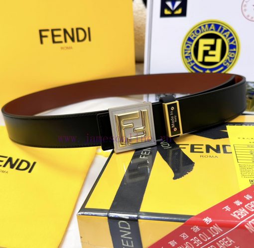Belt FENDI Fendi ReproductionThe waistband is made of 100% cowhide, ensuring a double layere mm2gbd2p - Image 6