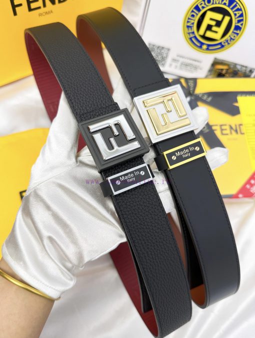 Belt FENDI Fendi ReproductionThe waistband is made of 100% cowhide, ensuring a double layere mm2gbd2p - Image 9