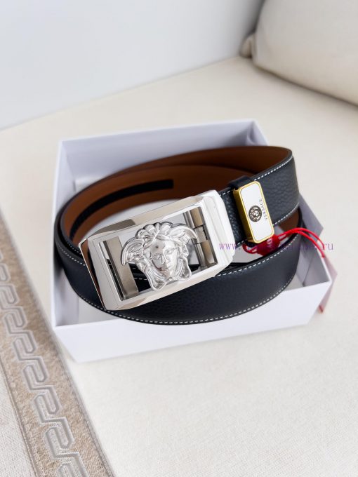 Versace Versace. ️ Belt and belt automatic beltAutomatic belt, classic head buckle made of p u63vj5e6 - Image 3