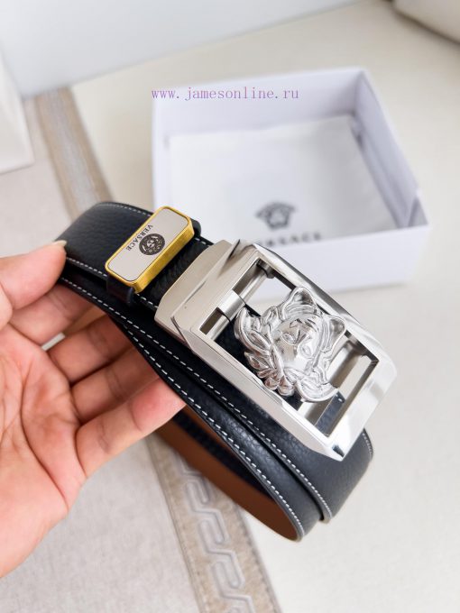 Versace Versace. ️ Belt and belt automatic beltAutomatic belt, classic head buckle made of p y877ea5u - Image 3