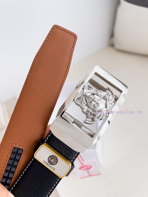 Versace Versace. ️ Belt and belt automatic beltAutomatic belt, classic head buckle made of p u63vj5e6 - Image 8