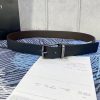 Width 3.7cm COACH double-sided lychee pattern belt with self cutting length. Made of top-qua i34epsj3