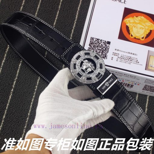 Versace Versace️New crocodile patternGrade: Italian imported 100% top layer cowhide, Versace yrdy0k7p - Image 2
