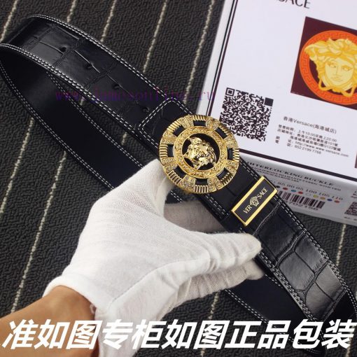 Versace Versace️New crocodile patternGrade: Italian imported 100% top layer cowhide, Versace ueju48yf