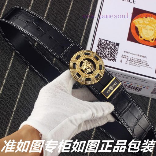 Versace Versace️New crocodile patternGrade: Italian imported 100% top layer cowhide, Versace ueju48yf - Image 2