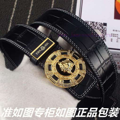 Versace Versace️New crocodile patternGrade: Italian imported 100% top layer cowhide, Versace ueju48yf - Image 5