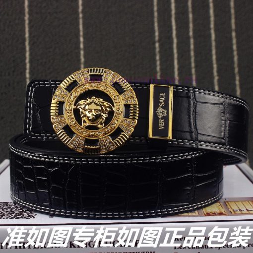 Versace Versace️New crocodile patternGrade: Italian imported 100% top layer cowhide, Versace ueju48yf - Image 9