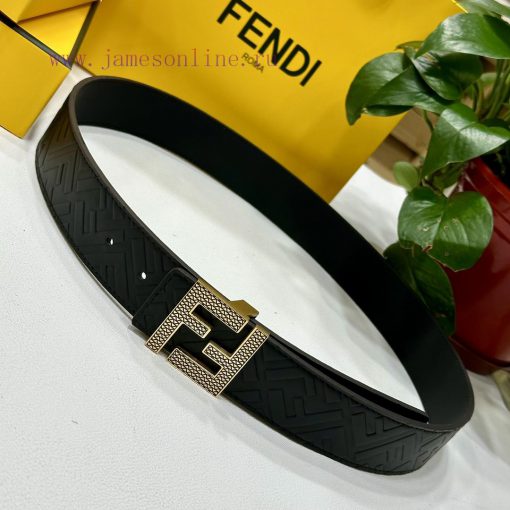FENDL 40MM wide double-sided original calf leather with a single ruthenium palladium plated 22qik6jr - Image 4