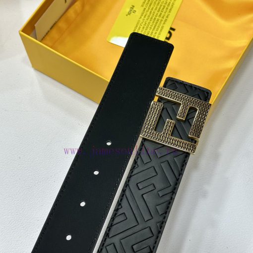 FENDL 40MM wide double-sided original calf leather with a single ruthenium palladium plated 22qik6jr - Image 8