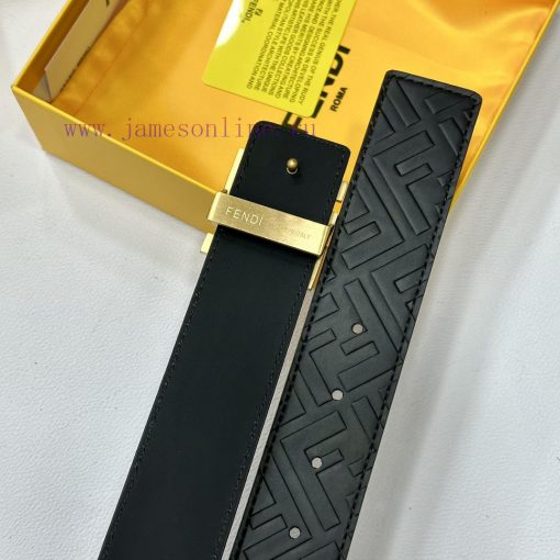 FENDL 40MM wide double-sided original calf leather with a single ruthenium palladium plated 22qik6jr - Image 9