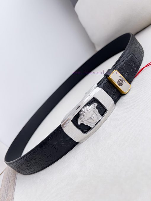 Versace Versace. ️ Belt and belt automatic beltAutomatic belt, classic head buckle made of p s123ha4w - Image 4
