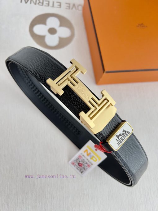 Hermes Her.. Mes ️ Automatic belt buckle waist beltAutomatic buckle, made of pure steel mate mh2rh146 - Image 4