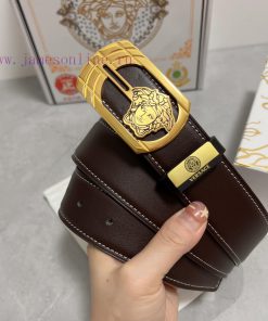 Versace. VersaceMaterial: Leather Belt with 100% Head Layer. The leather belt is guaranteed zgymka5s