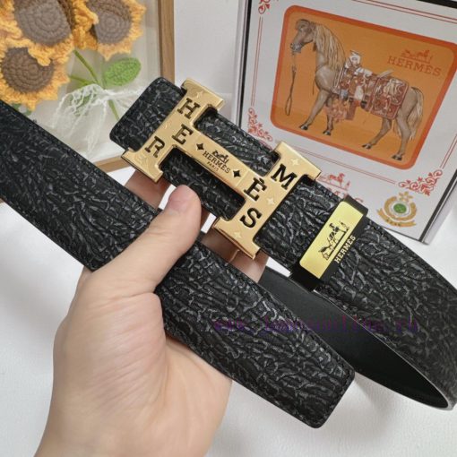 Hermes Hermès  Material: Leather Belt with 100% Head Layer. The leather belt is guaranteed t m8fsx836 - Image 4