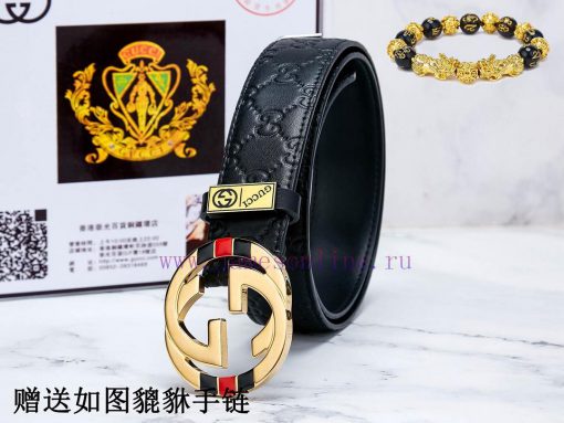 Belt Gucci Gucci️The waist belt is made of 100% cowhide, ensuring that the genuine leather i 3w8346o4