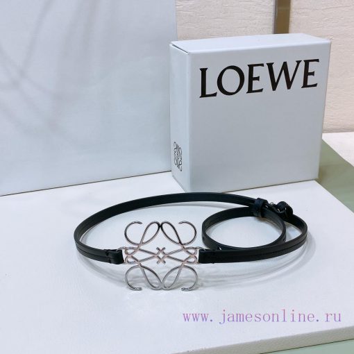 Luo Yiwei LOEWEOfficial synchronization of women's belt, hollow metal belt, smooth cowhide l h3ocpy46 - Image 5