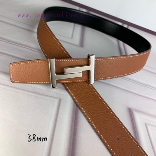 Herm è s Double Headed Sharp Double sided Original Imported Head Layer Leather Orange Lychee 1gsl1pmq - Image 4