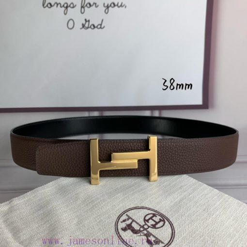 Herm è s Double Headed Sharp Double sided Original Imported Head Layer Leather Orange Lychee xmlgar8o