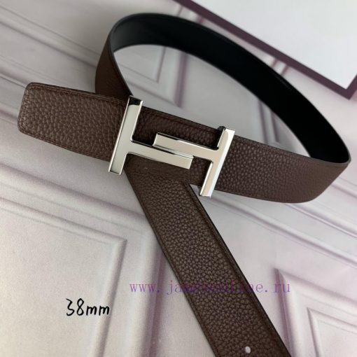 Herm è s Double Headed Sharp Double sided Original Imported Head Layer Leather Orange Lychee xmlgar8o - Image 4