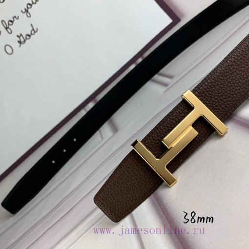 Herm è s Double Headed Sharp Double sided Original Imported Head Layer Leather Orange Lychee xmlgar8o - Image 6