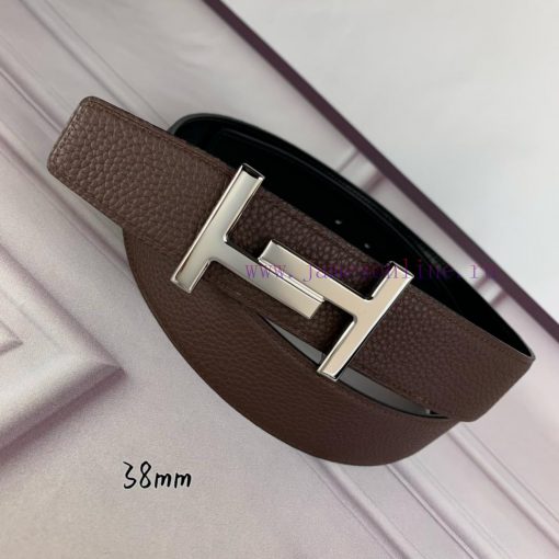 Herm è s Double Headed Sharp Double sided Original Imported Head Layer Leather Orange Lychee xmlgar8o - Image 7