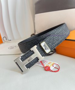Hermes Hermes waist beltHanging buckle, classic pure steel material buckle head, double-side 84p1f43f