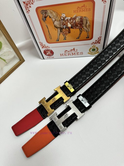 Hermes Hermès  Material: Leather Belt with 100% Head Layer. The leather belt is guaranteed t nnu7emtg - Image 2