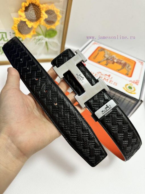 Hermes Hermès  Material: Leather Belt with 100% Head Layer. The leather belt is guaranteed t kfleqb07 - Image 3