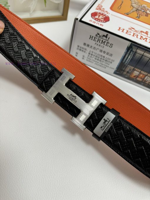 Hermes Hermès  Material: Leather Belt with 100% Head Layer. The leather belt is guaranteed t kfleqb07 - Image 7