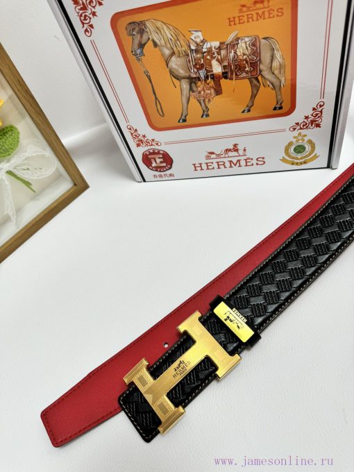 Hermes Hermès  Material: Leather Belt with 100% Head Layer. The leather belt is guaranteed t zc0z7f7q - Image 9