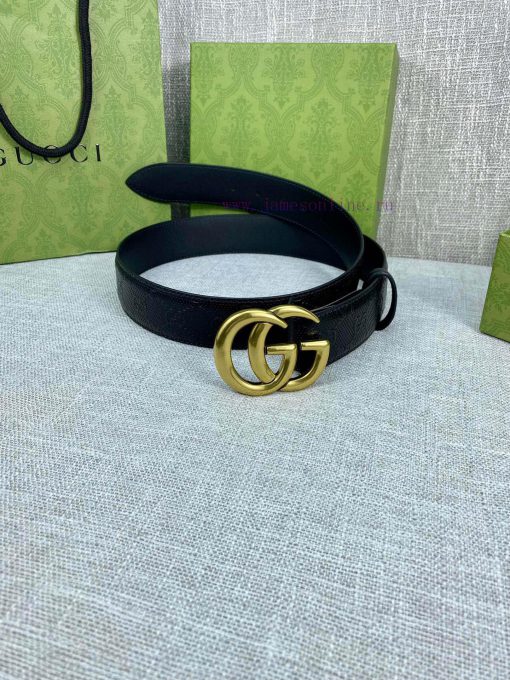 Width of 4.0cm, paired with the original belt buckle, the belt is crafted from Gucci Signatu tokshs20 - Image 4