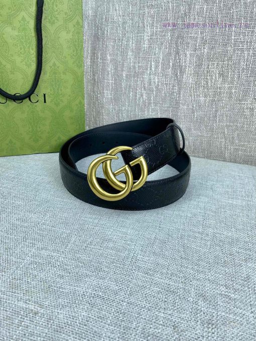 Width of 4.0cm, paired with the original belt buckle, the belt is crafted from Gucci Signatu tokshs20 - Image 9