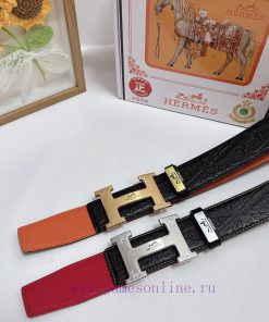 Hermes Hermès  Material: Leather Belt with 100% Head Layer. The leather belt is guaranteed t h2xc1mdh