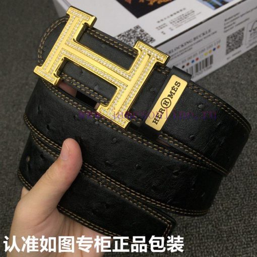 Hermes Hermes ostrich patternGrade: Italian imported 100% top layer cowhide, Hermes. Herm è 72z5mn9r - Image 3