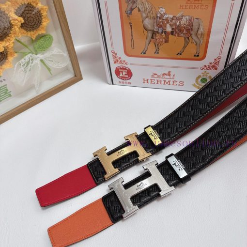 Hermes Hermès  Material: Leather Belt with 100% Head Layer. The leather belt is guaranteed t he84n2yw - Image 2